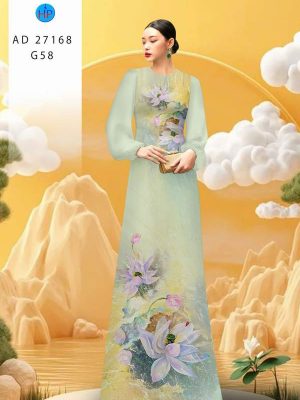 Vải Áo Dài Hoa Sen AD 27168 21 1783650101 296 vai ao dai hoa sen ad 27168