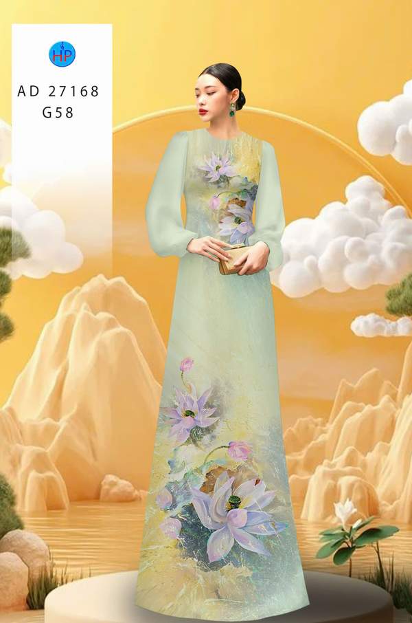 Vải Áo Dài Hoa Sen AD 27168 3 1783650101 296 vai ao dai hoa sen ad 27168