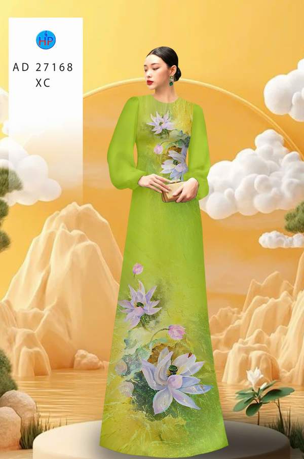 Vải Áo Dài Hoa Sen AD 27168 4 1783650101 442 vai ao dai hoa sen ad 27168