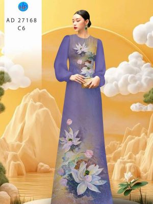 Vải Áo Dài Hoa Sen AD 27168 27 1783650102 100 vai ao dai hoa sen ad 27168