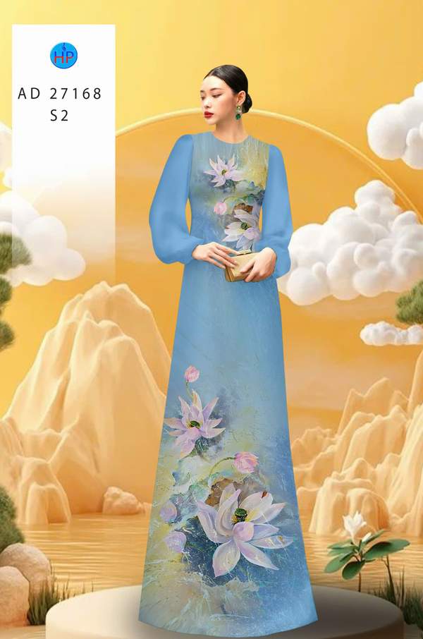 Vải Áo Dài Hoa Sen AD 27168 7 1783650102 582 vai ao dai hoa sen ad 27168
