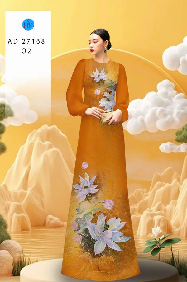 Vải Áo Dài Hoa Sen AD 27168 10 1783650103 407 vai ao dai hoa sen ad 27168