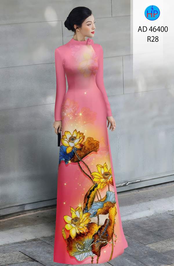 Vải Áo Dài Hoa Sen AD 46400 5 1783933966 146 vai ao dai hoa sen ad 46400