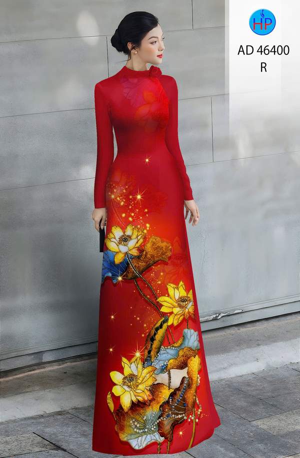 Vải Áo Dài Hoa Sen AD 46400 3 1783933966 196 vai ao dai hoa sen ad 46400