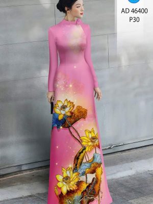Vải Áo Dài Hoa Sen AD 46400 26 1783933967 421 vai ao dai hoa sen ad 46400
