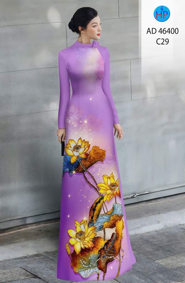 Vải Áo Dài Hoa Sen AD 46400 11 1783933967 663 vai ao dai hoa sen ad 46400