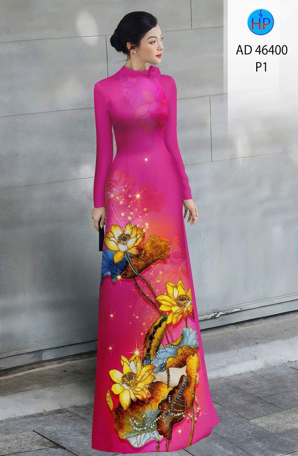 Vải Áo Dài Hoa Sen AD 46400 13 1783933968 276 vai ao dai hoa sen ad 46400