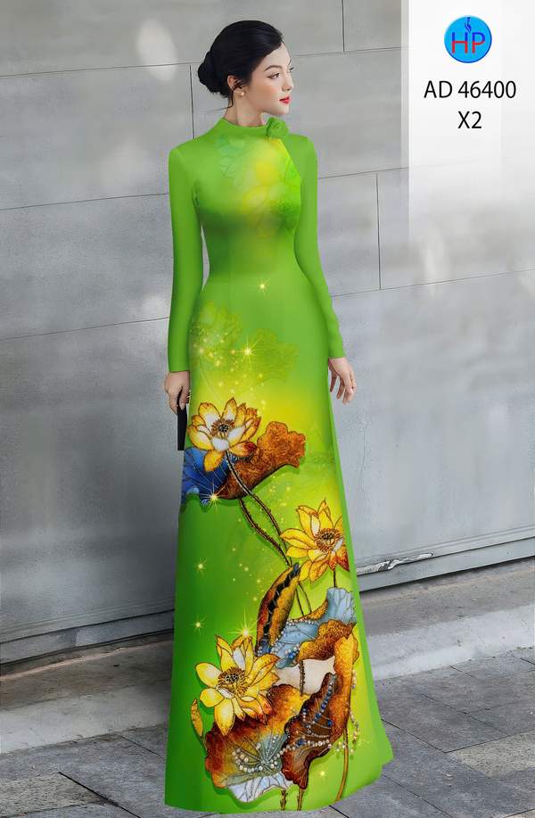 Vải Áo Dài Hoa Sen AD 46400 14 1783933968 877 vai ao dai hoa sen ad 46400
