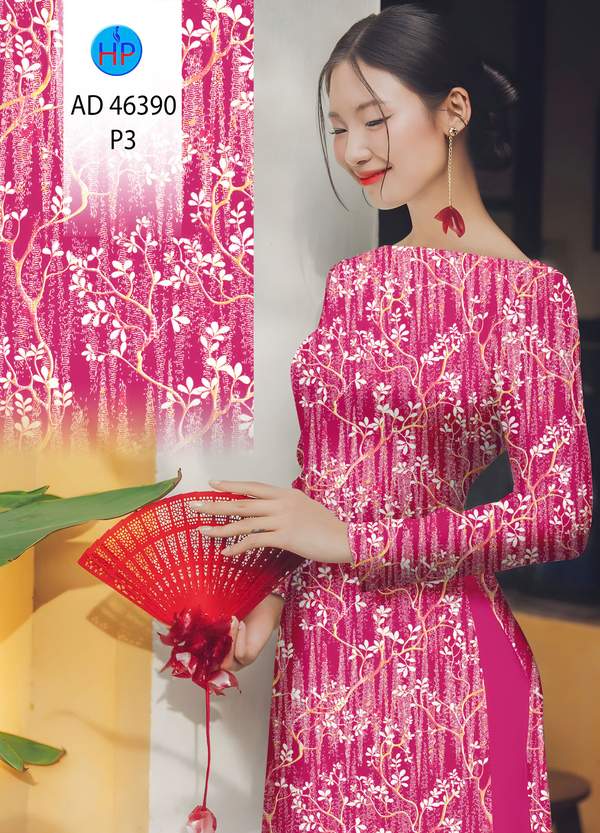 Vải Áo Dài Hoa In 3D AD 46390 8 1784253184 119 vai ao dai hoa in 3d ad 46390