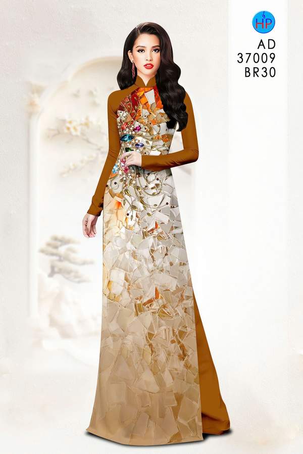 Vải Áo Dài Hoa In 3D AD 37009 4 1784253644 445 vai ao dai hoa in 3d ad 37009