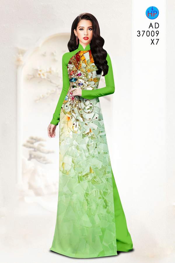Vải Áo Dài Hoa In 3D AD 37009 3 1784253644 917 vai ao dai hoa in 3d ad 37009
