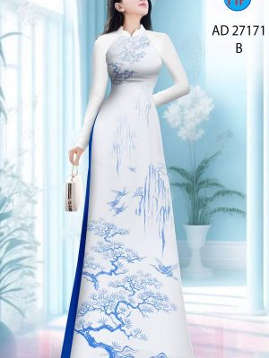 Vải Áo Dài Phong Cảnh AD 27171 25 1784347540 468 vai ao dai phong canh ad 27171