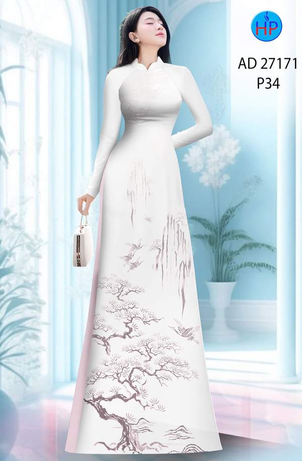 Vải Áo Dài Phong Cảnh AD 27171 10 1784347541 498 vai ao dai phong canh ad 27171