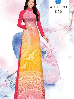 Vải Áo Dài Trống Đồng AD 16993 19 1784951209 111 vai ao dai trong dong ad 16993