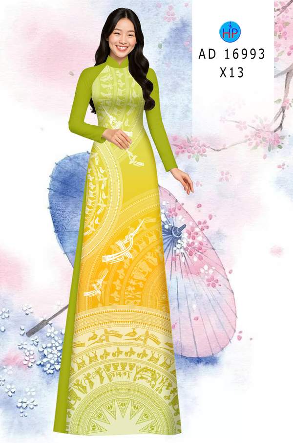 Vải Áo Dài Trống Đồng AD 16993 9 1784951210 295 vai ao dai trong dong ad 16993