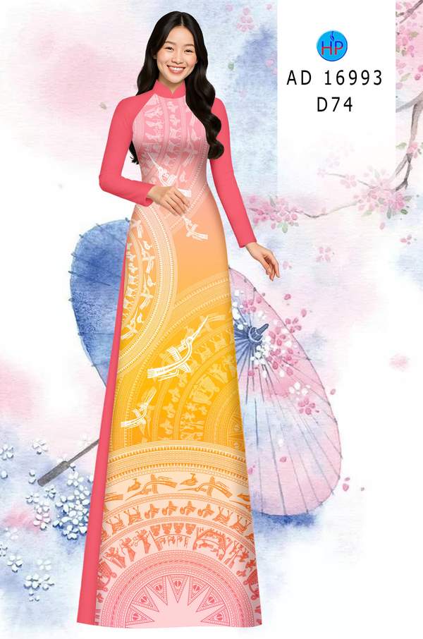 Vải Áo Dài Trống Đồng AD 16993 10 1784951210 334 vai ao dai trong dong ad 16993