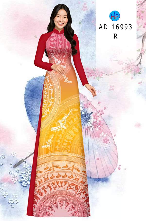 Vải Áo Dài Trống Đồng AD 16993 12 1784951211 934 vai ao dai trong dong ad 16993