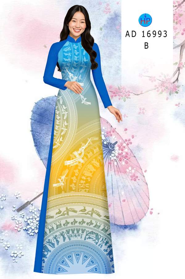 Vải Áo Dài Trống Đồng AD 16993 17 1784951212 725 vai ao dai trong dong ad 16993