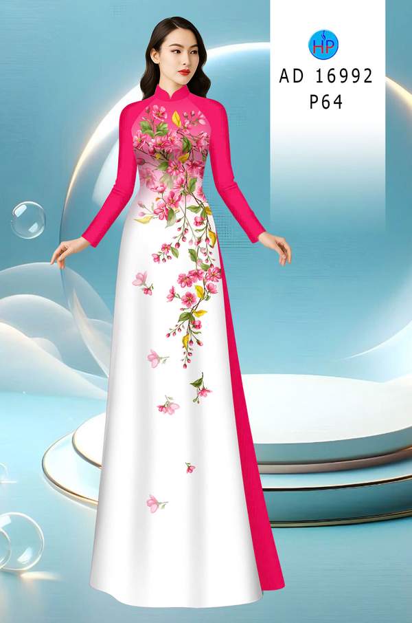 Vải Áo Dài Hoa In 3D AD 16992 2 1784952580 247 vai ao dai hoa in 3d ad 16992