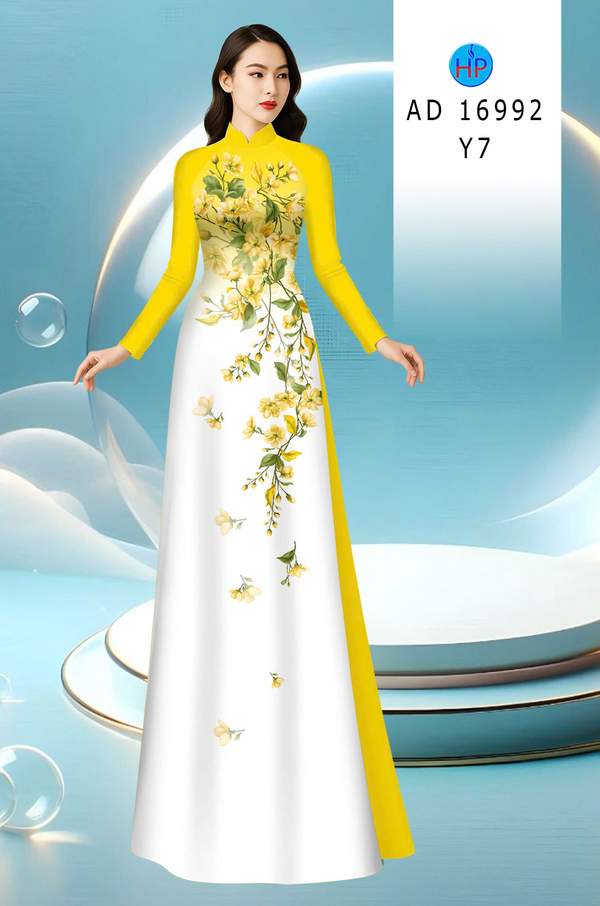 Vải Áo Dài Hoa In 3D AD 16992 11 1784952582 50 vai ao dai hoa in 3d ad 16992