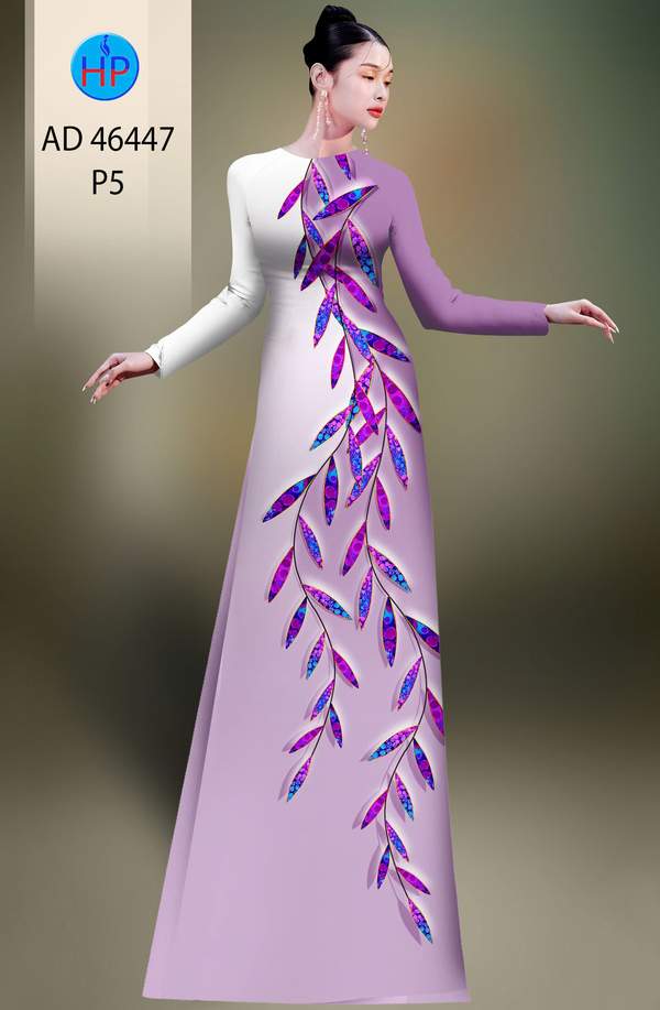 Vải Áo Dài Hoa In 3D AD 46447 5 1785296177 108 vai ao dai hoa in 3d ad 46447