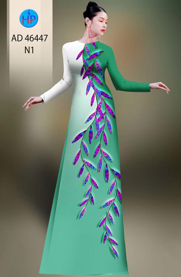 Vải Áo Dài Hoa In 3D AD 46447 7 1785296178 536 vai ao dai hoa in 3d ad 46447
