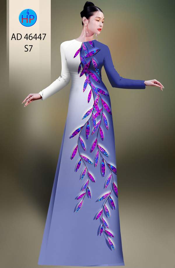 Vải Áo Dài Hoa In 3D AD 46447 8 1785296178 787 vai ao dai hoa in 3d ad 46447
