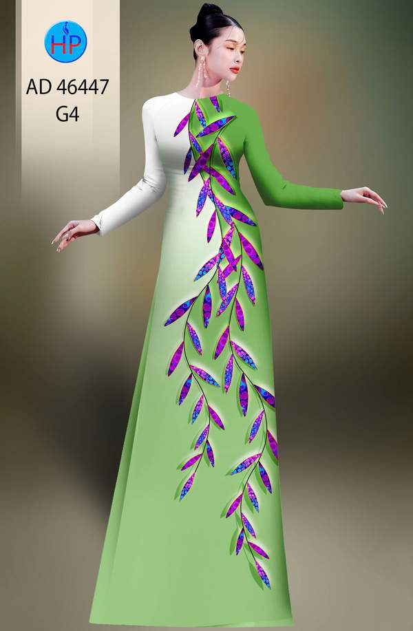 Vải Áo Dài Hoa In 3D AD 46447 10 1785296179 365 vai ao dai hoa in 3d ad 46447