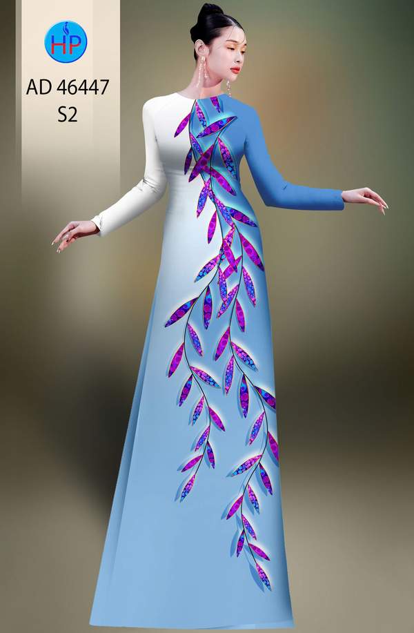 Vải Áo Dài Hoa In 3D AD 46447 12 1785296179 415 vai ao dai hoa in 3d ad 46447
