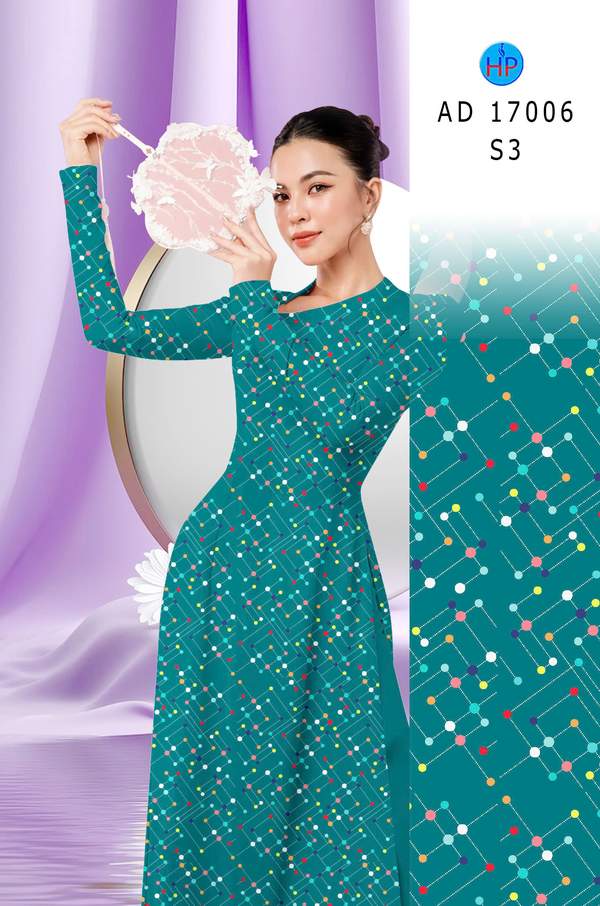 Vải Áo Dài Chấm Bi AD 17006 2 1785466391 285 vai ao dai cham bi ad 17006