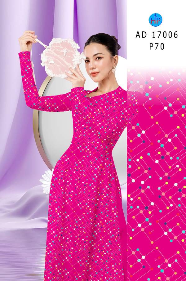 Vải Áo Dài Chấm Bi AD 17006 7 1785466393 263 vai ao dai cham bi ad 17006