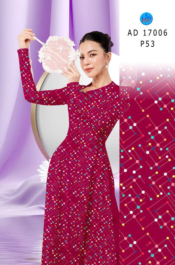 Vải Áo Dài Chấm Bi AD 17006 8 1785466393 891 vai ao dai cham bi ad 17006