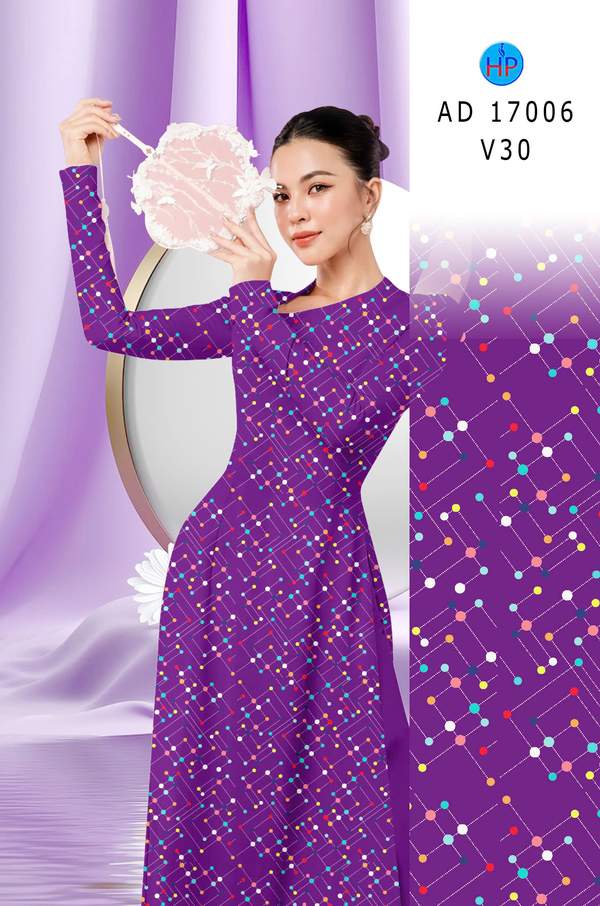 Vải Áo Dài Chấm Bi AD 17006 10 1785466393 931 vai ao dai cham bi ad 17006