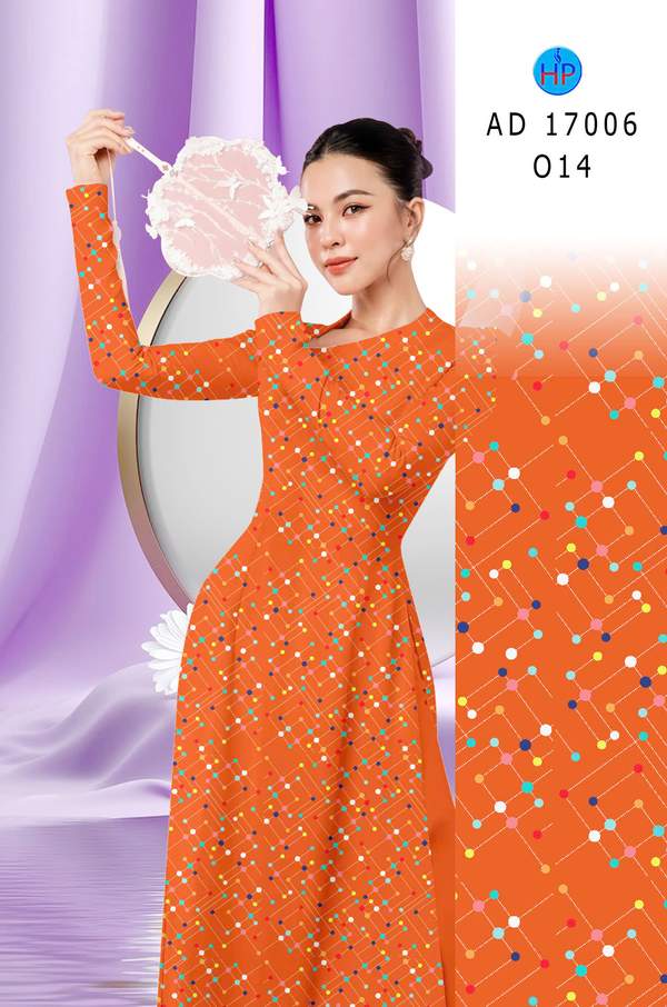 Vải Áo Dài Chấm Bi AD 17006 14 1785466394 398 vai ao dai cham bi ad 17006