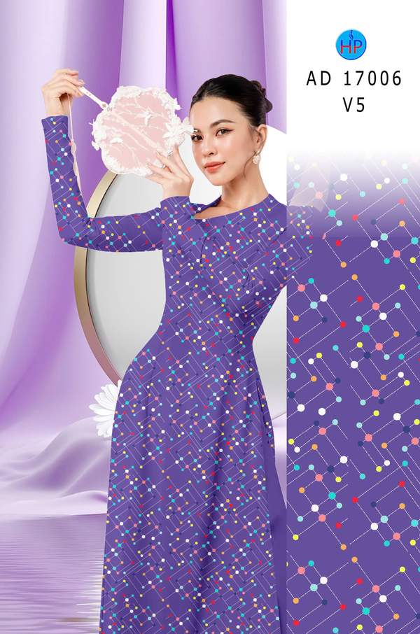 Vải Áo Dài Chấm Bi AD 17006 18 1785466395 299 vai ao dai cham bi ad 17006