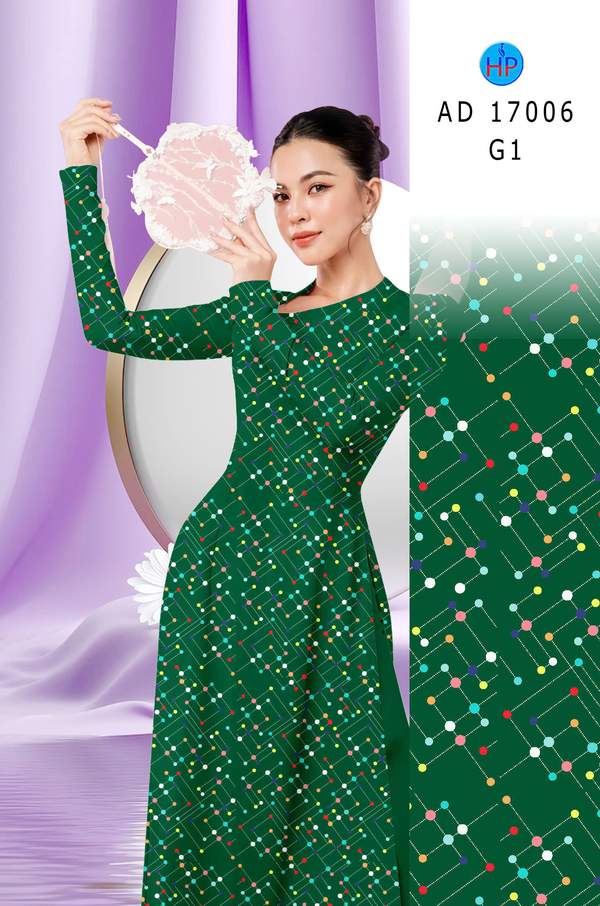 Vải Áo Dài Chấm Bi AD 17006 15 1785466395 747 vai ao dai cham bi ad 17006