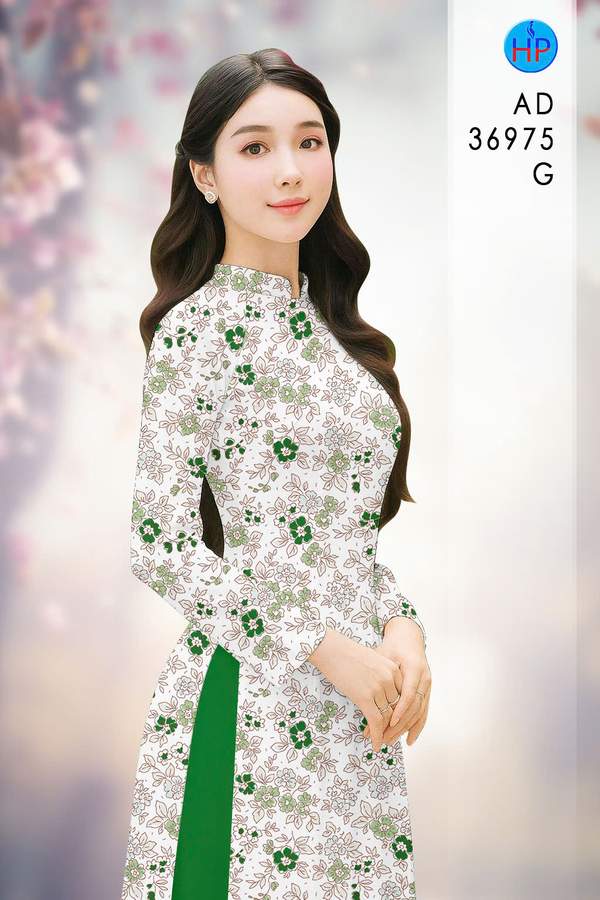 Vải Áo Dài Hoa Đều AD 36975 50 vai ao dai hoa deu ad 36975