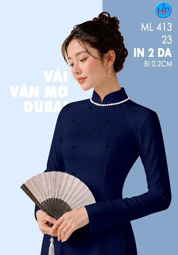 Vải Áo Dài Hoa Đều AD ML413 1 vai ao dai hoa deu ad ml413