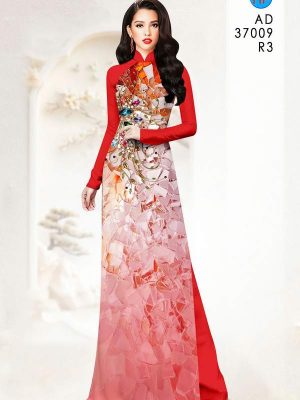 Vải Áo Dài Hoa In 3D AD 37009 20 vai ao dai hoa in 3d ad 37009
