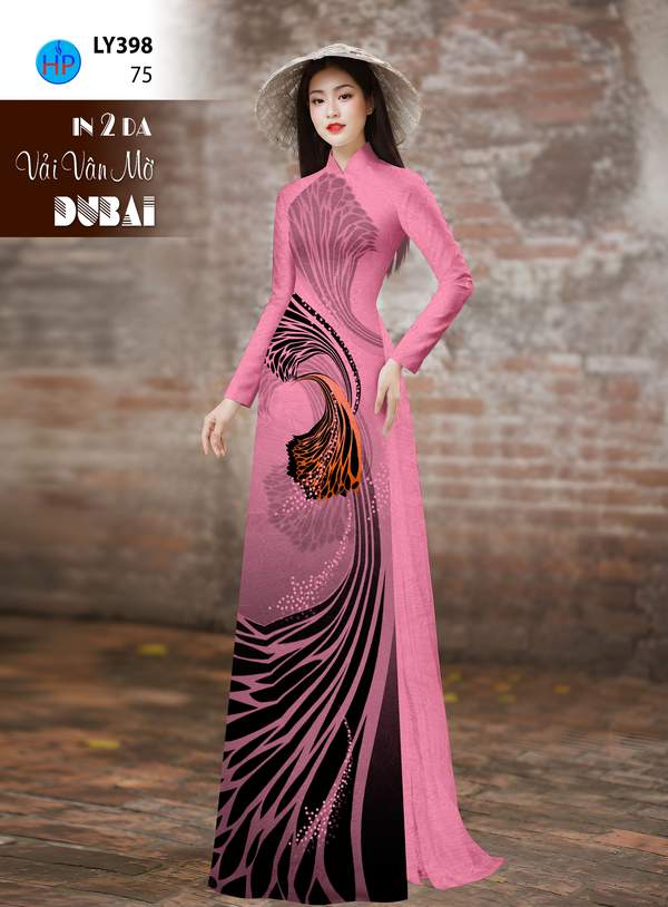 Vải Áo Dài Hoa In 4D AD LY398 1 vai ao dai hoa in 4d ad ly398