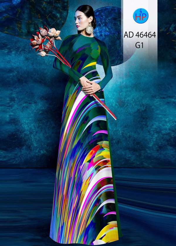 Vải Áo Dài Hoa Văn AD 46464 1 vai ao dai hoa van ad 46464