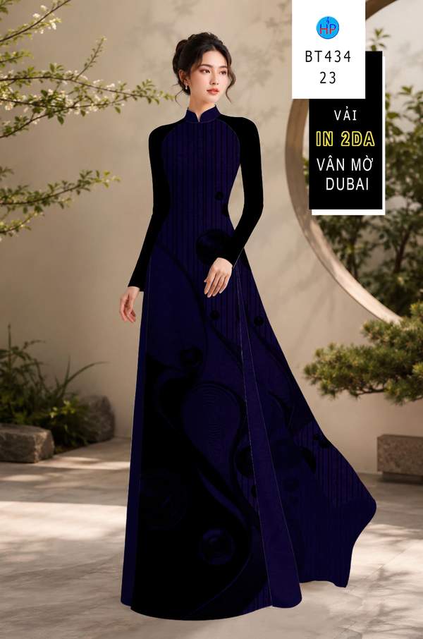 Vải Áo Dài Hoa Văn AD BT434 1 vai ao dai hoa van ad bt434