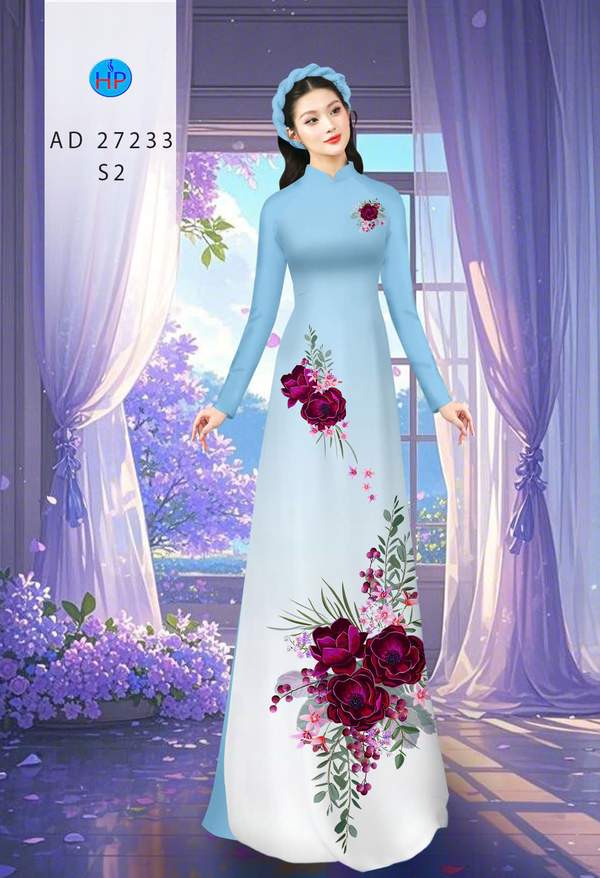 Vải Áo Dài Hoa In 3D AD 27233 4 1785811923 340 vai ao dai hoa in 3d ad 27233
