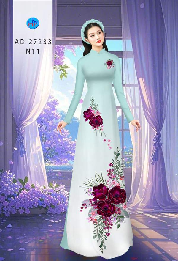 Vải Áo Dài Hoa In 3D AD 27233 6 1785811924 356 vai ao dai hoa in 3d ad 27233