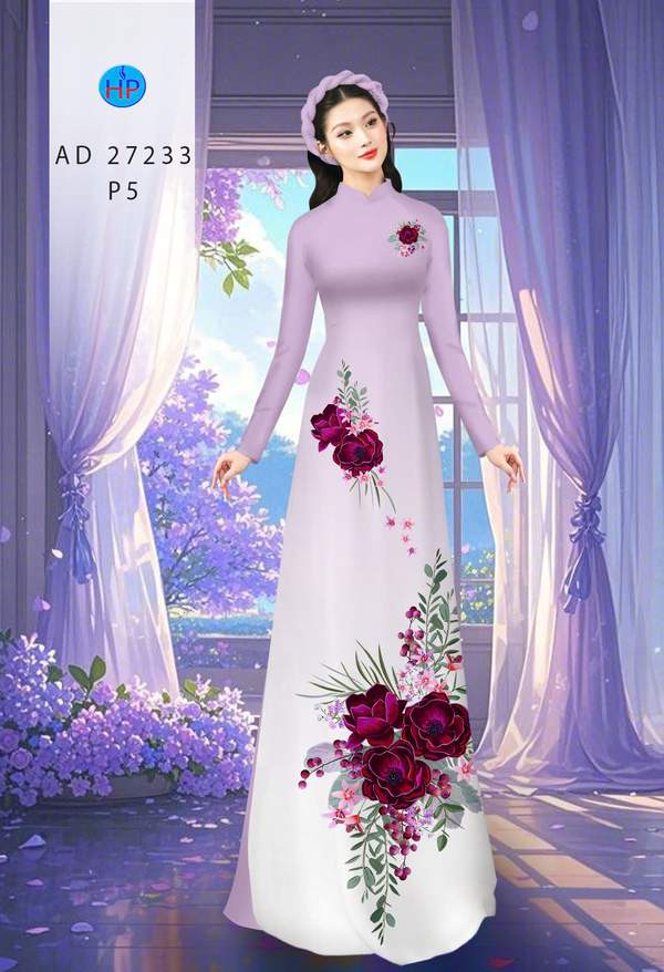 Vải Áo Dài Hoa In 3D AD 27233 5 1785811924 46 vai ao dai hoa in 3d ad 27233