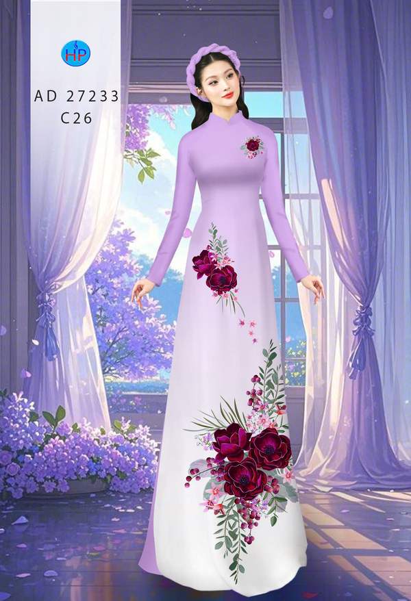 Vải Áo Dài Hoa In 3D AD 27233 8 1785811924 606 vai ao dai hoa in 3d ad 27233