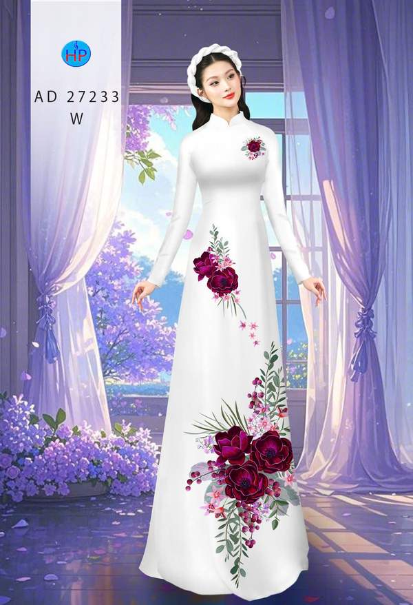 Vải Áo Dài Hoa In 3D AD 27233 10 1785811925 575 vai ao dai hoa in 3d ad 27233