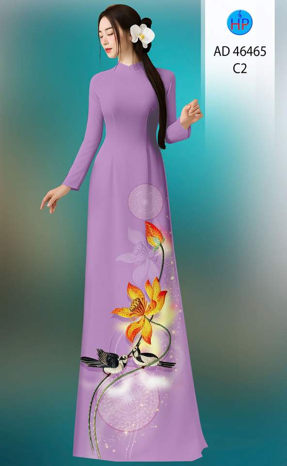 Vải Áo Dài Hoa Sen AD 46465 4 1785812479 642 vai ao dai hoa sen ad 46465
