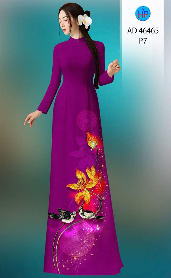 Vải Áo Dài Hoa Sen AD 46465 16 1785812482 458 vai ao dai hoa sen ad 46465