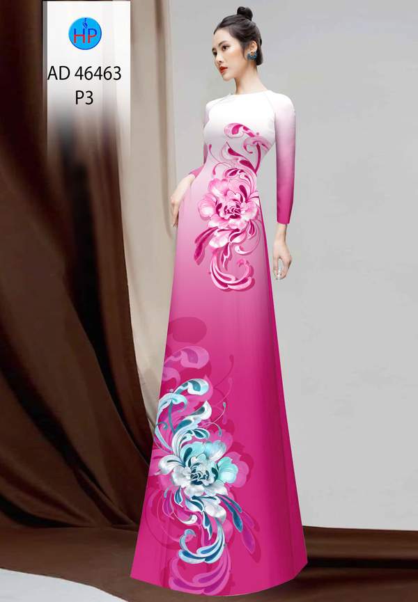 Vải Áo Dài Hoa In 3D AD 46463 5 1785813207 220 vai ao dai hoa in 3d ad 46463